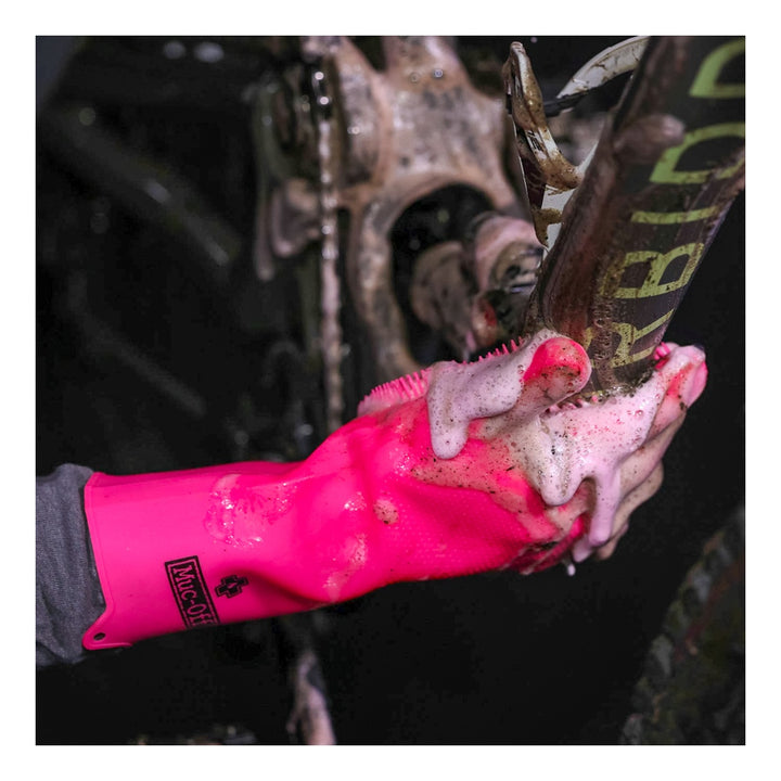 Muc-Off Deep Scrubber Gloves pink