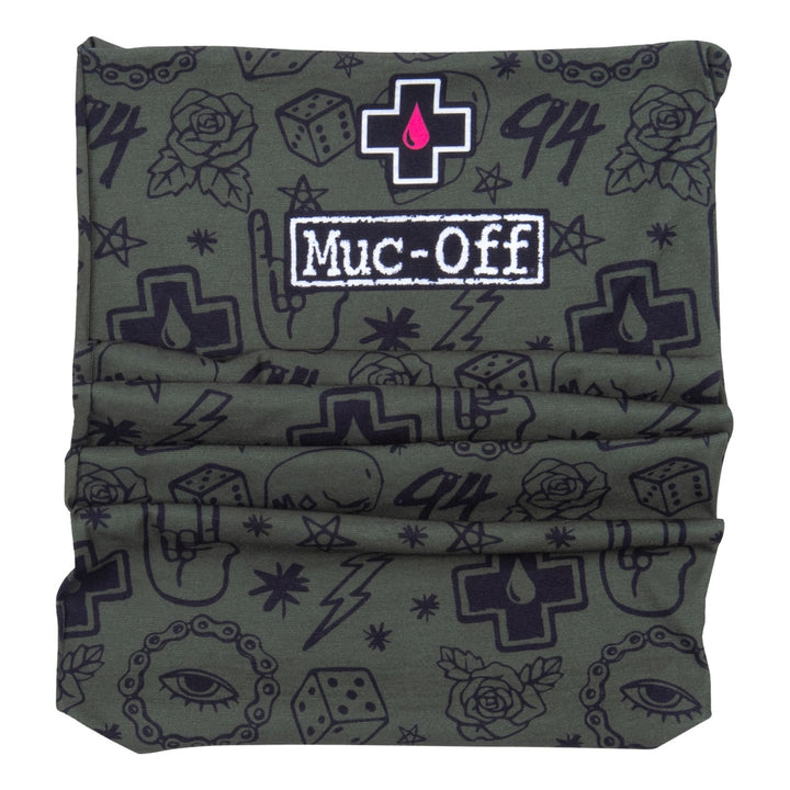 Muc-Off Lightweight Neck Gaiter green punk grün