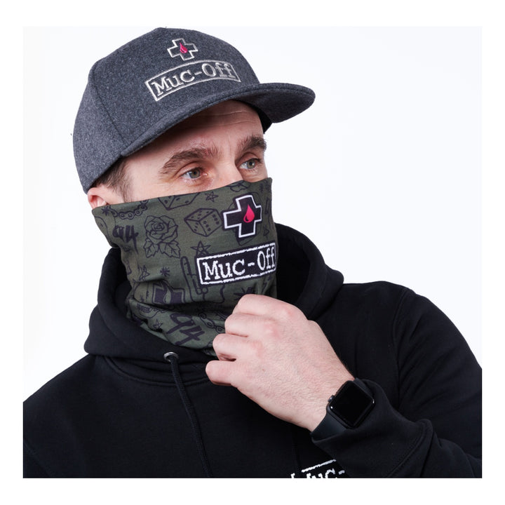 Muc-Off Lightweight Neck Gaiter green punk grün
