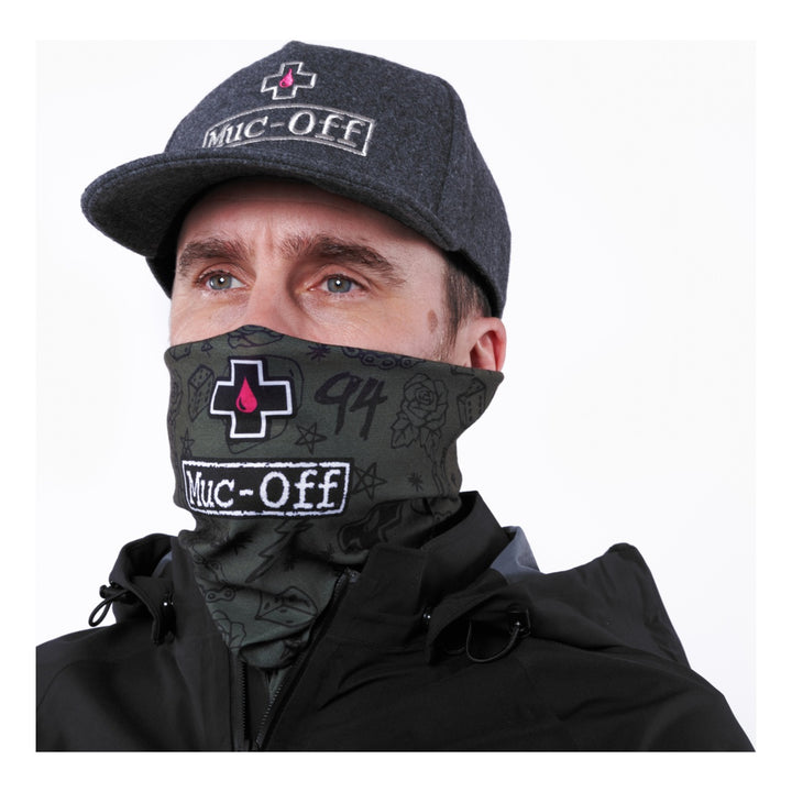 Muc-Off Lightweight Neck Gaiter green punk grün
