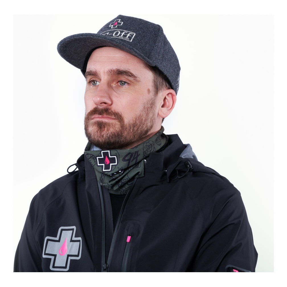 Muc-Off Lightweight Neck Gaiter green punk grün