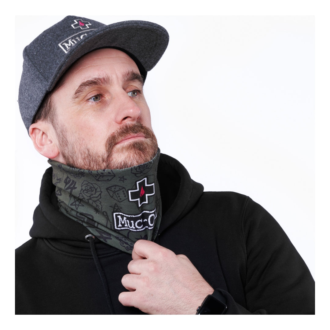 Muc-Off Lightweight Neck Gaiter green punk grün