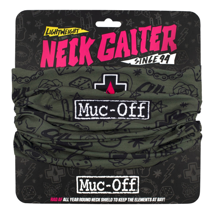 Muc-Off Lightweight Neck Gaiter green punk grün