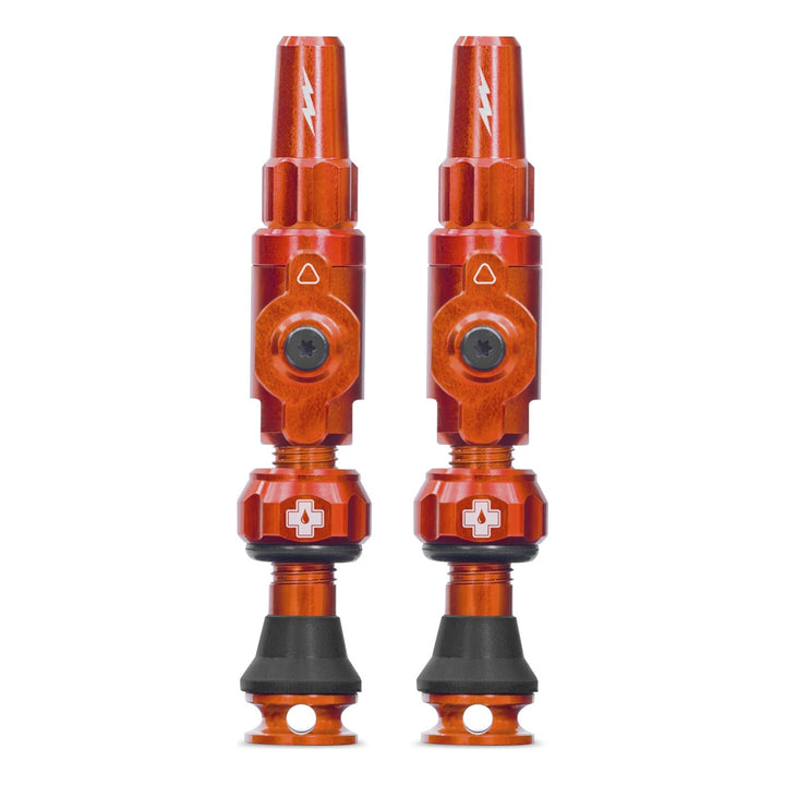 Muc-Off Tubeless Valves Big Bore Lite orange