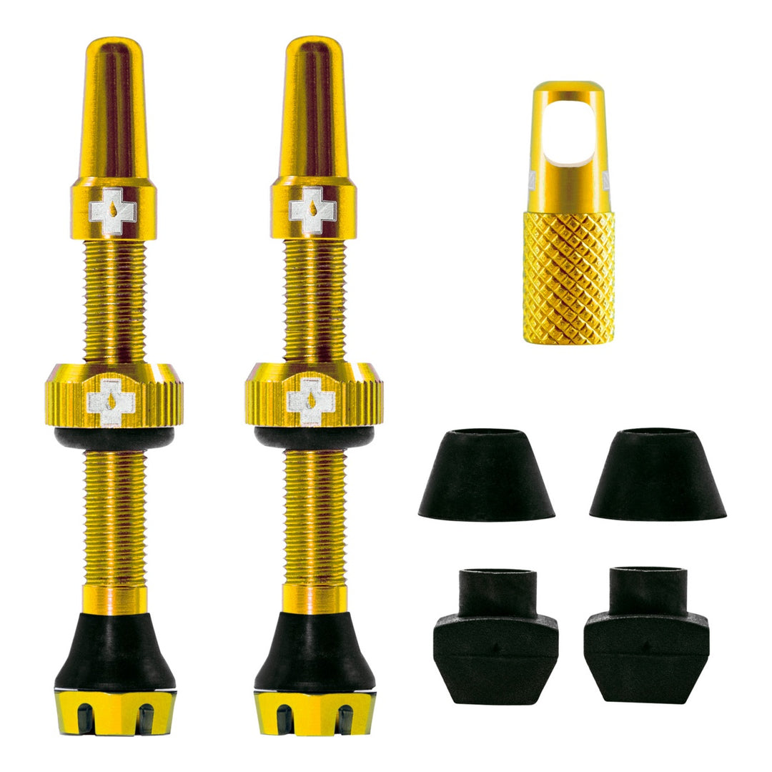 Muc-Off V2 Tubeless Valve Kit gold