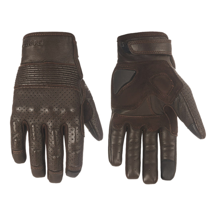 Pando Moto Handschuhe Onyx 02 braun
