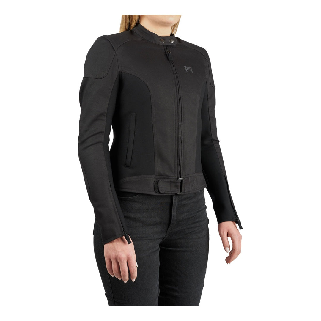 Pando Moto Jacke Luna AAA Denim Damen schwarz