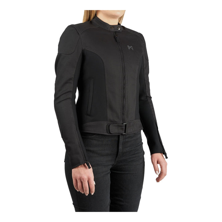 Pando Moto Jacke Luna AAA Denim Damen schwarz