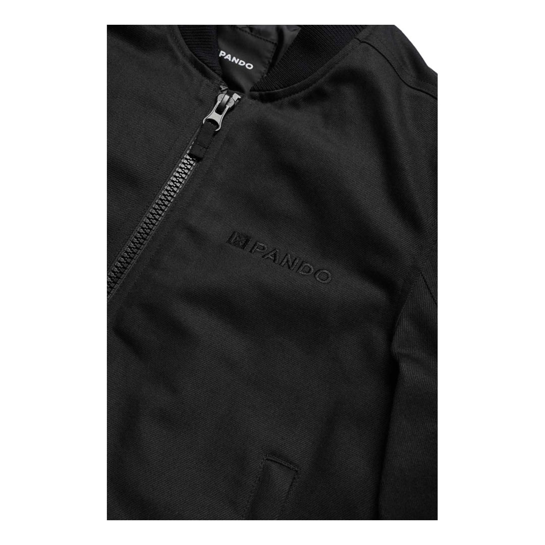 Pando Moto Jacke Ventura AA Denim Bomber schwarz