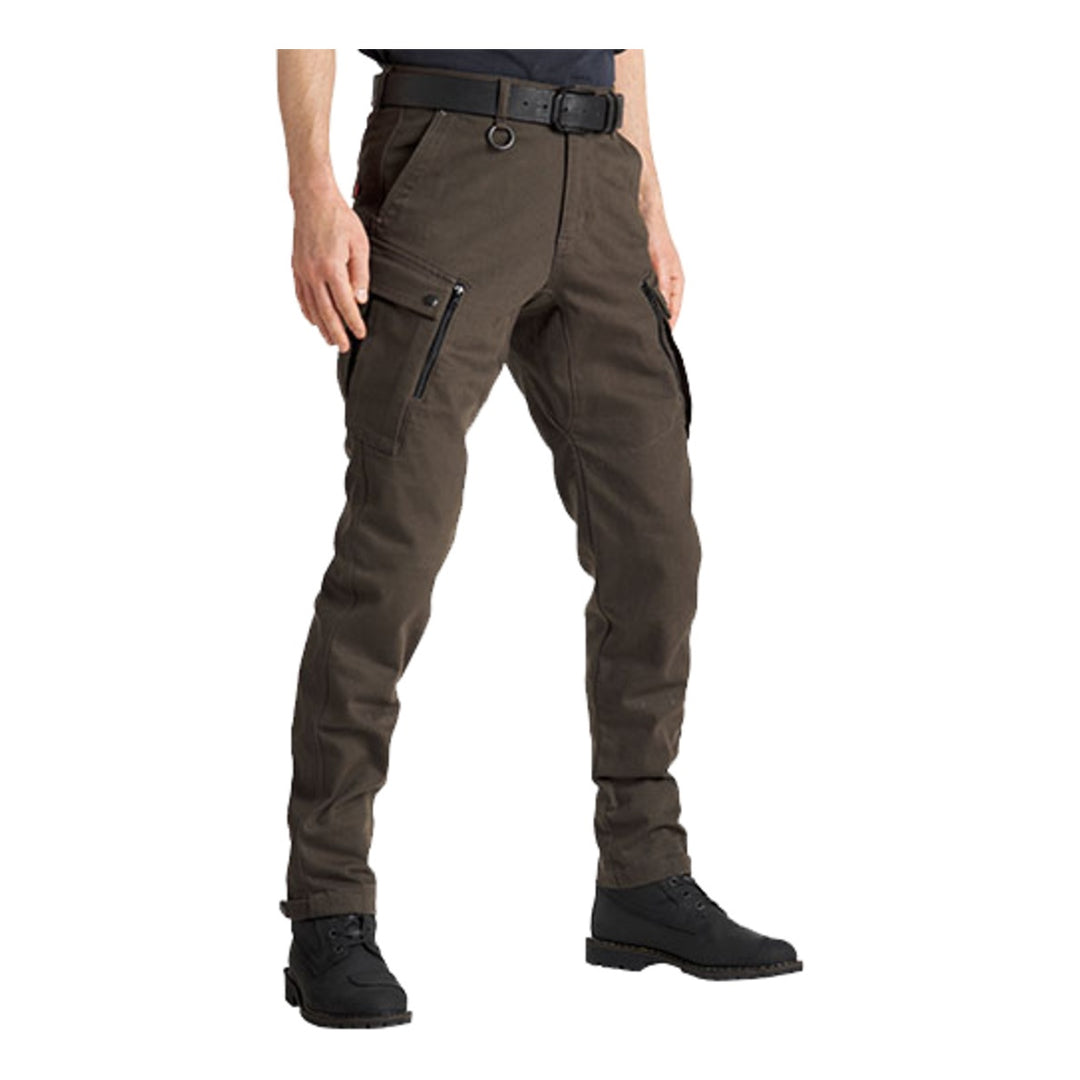 Pando Moto Jeans Mark olive