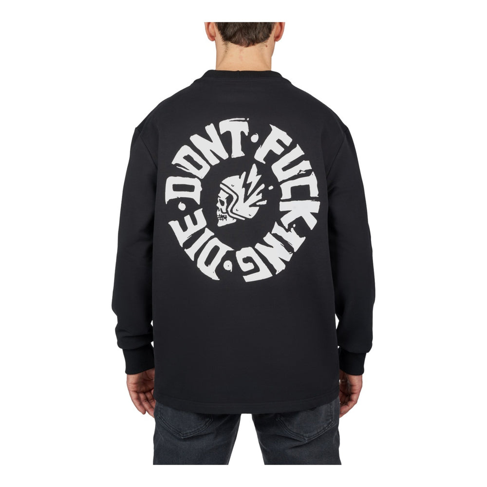 Pando Moto Sweatshirt Tommy Don't Die schwarz