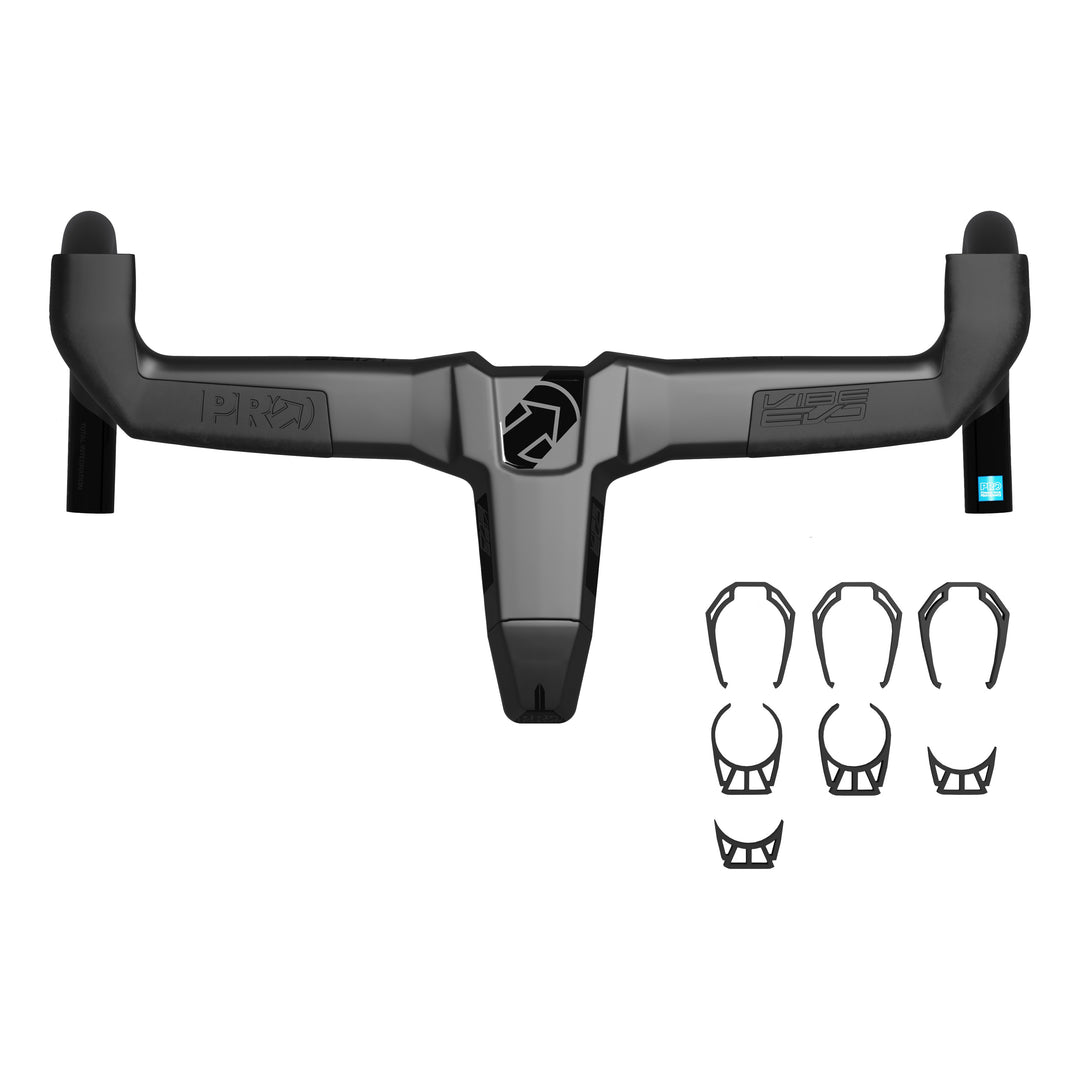 PRO Bike Gear PRO Lenker Road Vibe EVO 38 cm 105mm Carbon schwarz inkl. Spacer schwarz