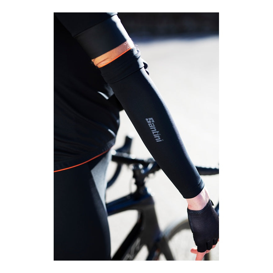 Santini Armwärmer Vega Multi Mid-Season Schwarz