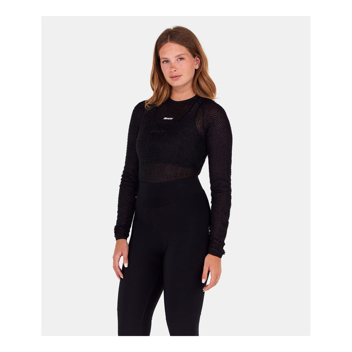 Santini Funktionsshirt langarm Alpha unisex Schwarz