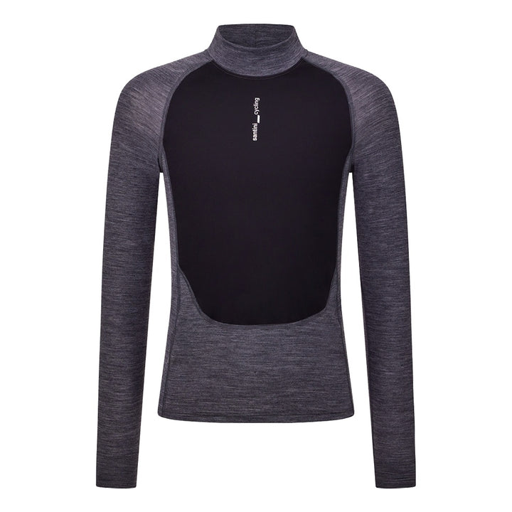 Santini Funktionsshirt langarm Power Shield Wool unisex Grau