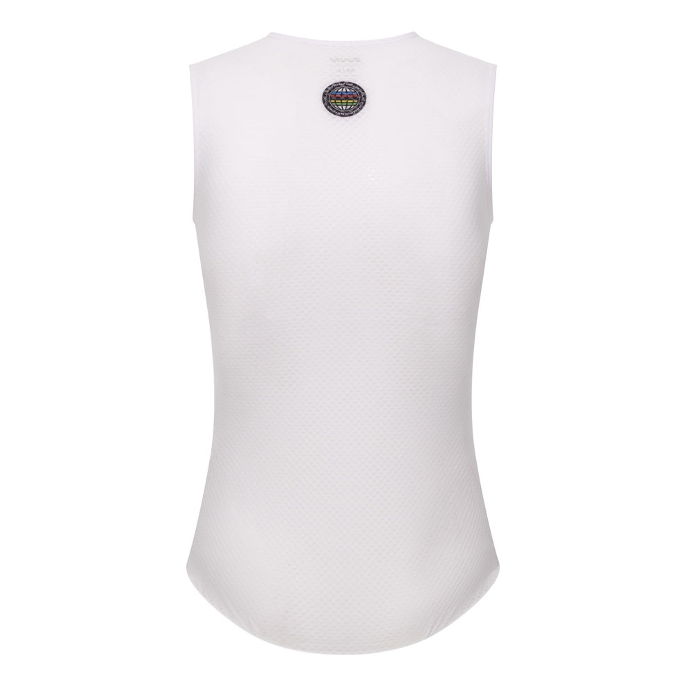 Santini Funktionsshirt Tank Top UCI Rainbow World Champion Weiss