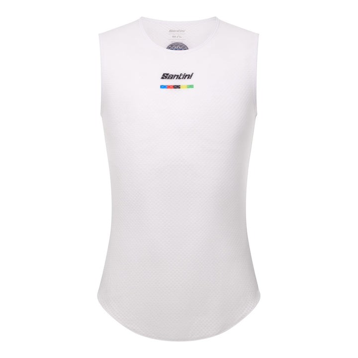 Santini Funktionsshirt Tank Top UCI Rainbow World Champion Weiss