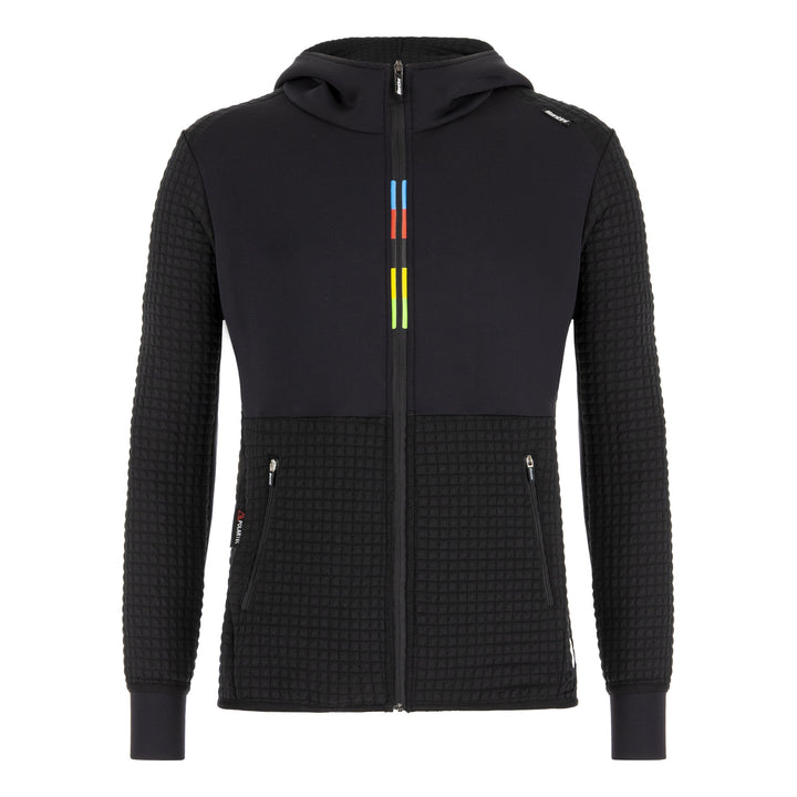 Santini Hoodie UCI Rainbow World Champion Groove Schwarz
