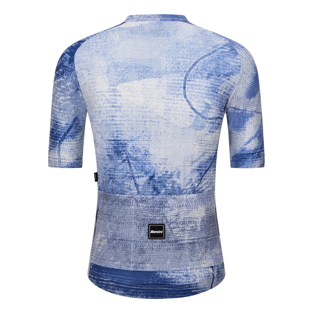 Santini Kurzarmtrikot Motion Unisex Blau