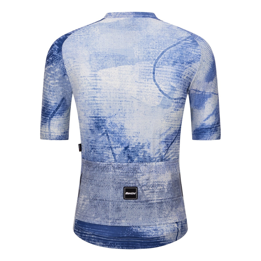 Santini Kurzarmtrikot Motion Unisex Blau