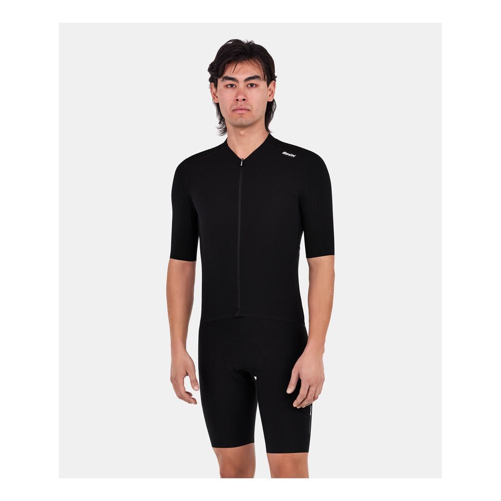 Santini Kurzarmtrikot Redux Herren Schwarz