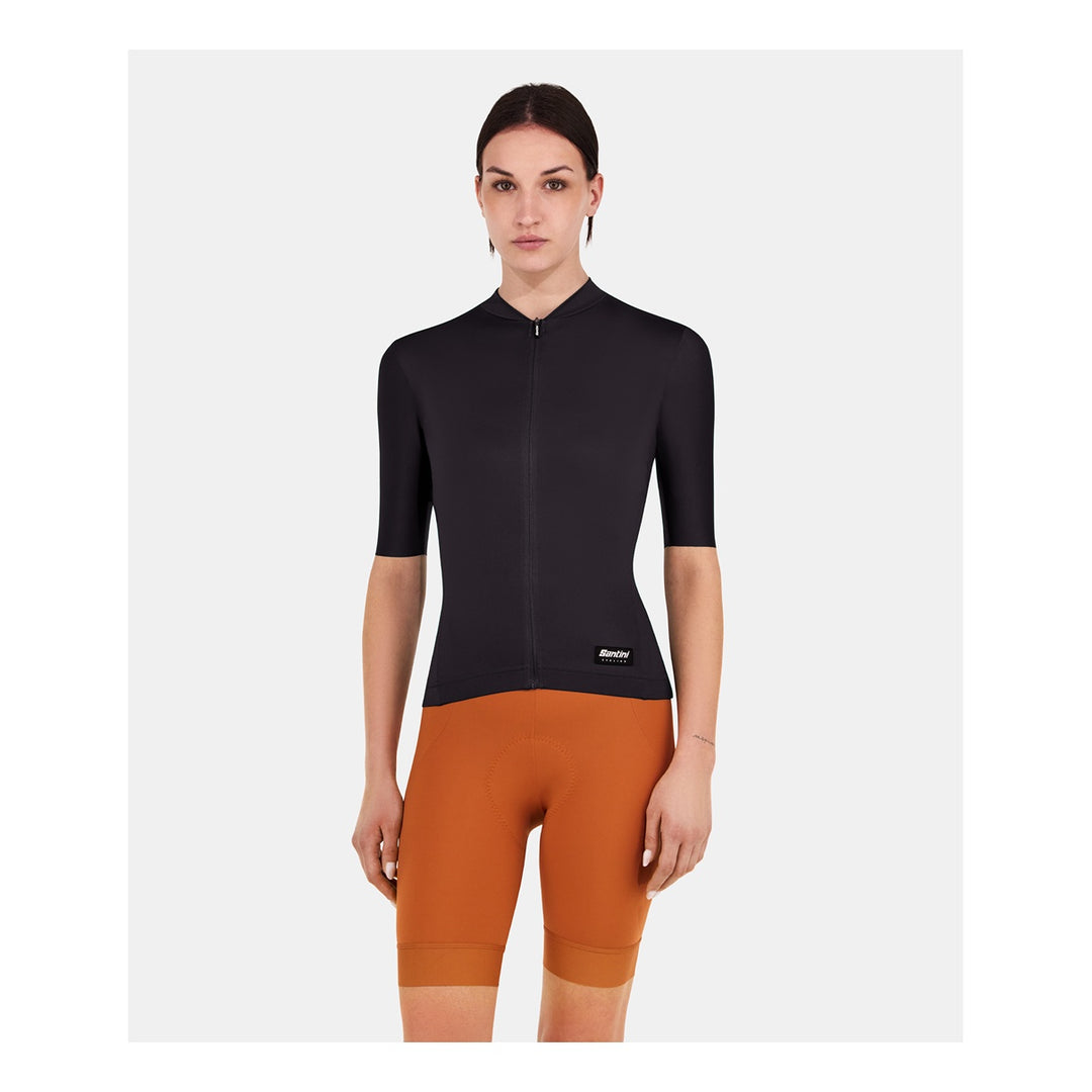 Santini Kurzarmtrikot RTR Unisex Schwarz