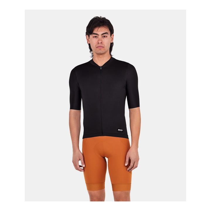 Santini Kurzarmtrikot RTR Unisex Schwarz