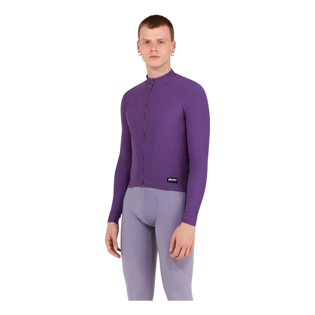 Santini Langarmtrikot RTR Unisex Melanzana