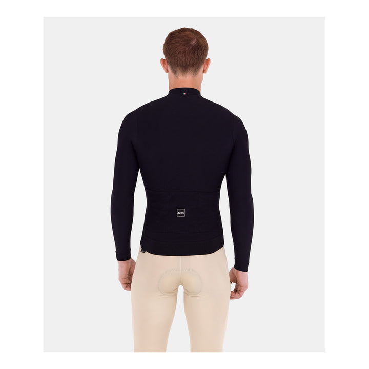 Santini Langarmtrikot RTR Unisex Schwarz
