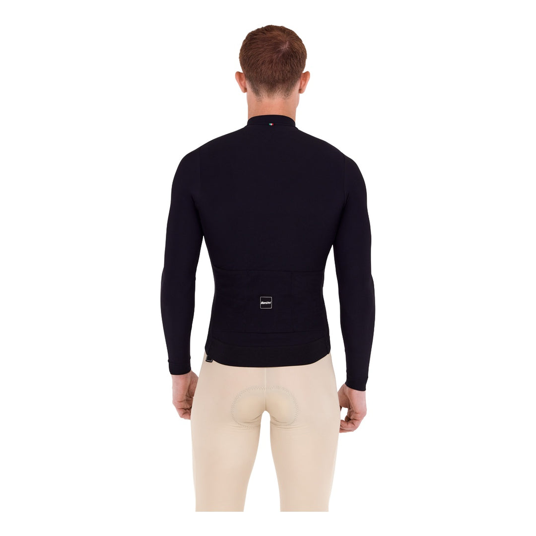 Santini Langarmtrikot RTR Unisex Schwarz