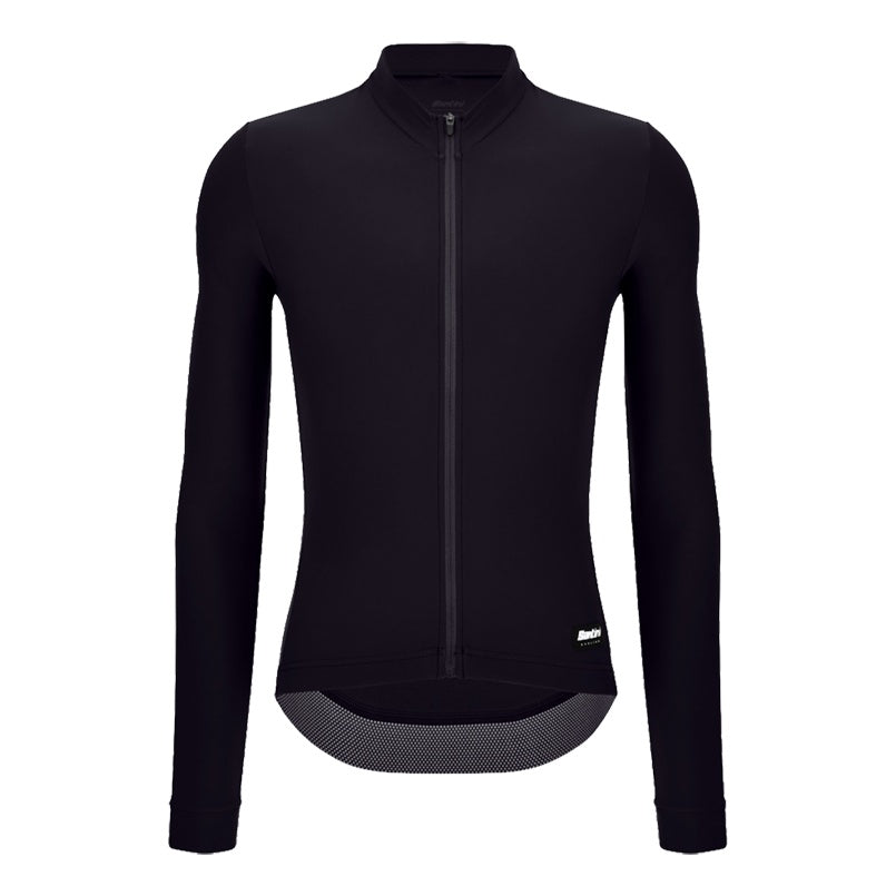 Santini Langarmtrikot RTR Unisex Schwarz