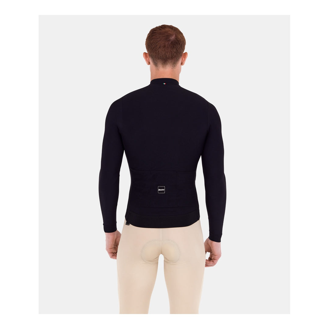 Santini Langarmtrikot RTR Unisex Schwarz