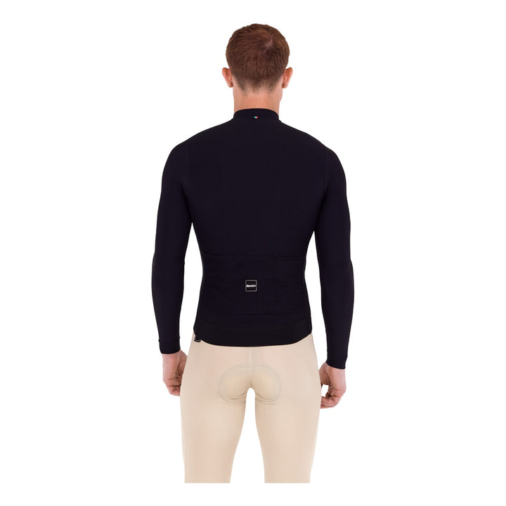 Santini Langarmtrikot RTR Unisex Schwarz