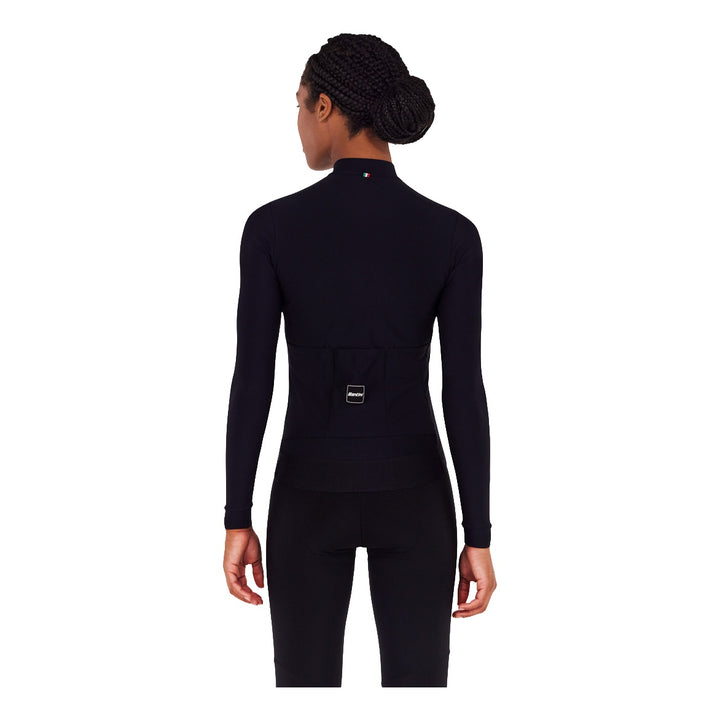Santini Langarmtrikot RTR Unisex Schwarz