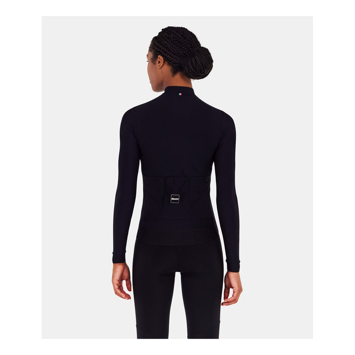 Santini Langarmtrikot RTR Unisex Schwarz