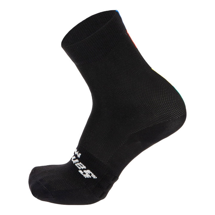 Santini Sommer-Socken High Profile UCI World Champion Schwarz