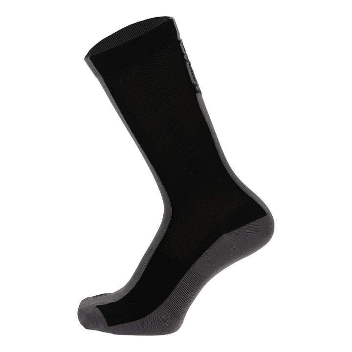 Santini Sommer-Socken lang Puro Herren Schwarz Grau