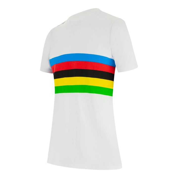 Santini T-Shirt UCI Rainbow World Champion Damen Weiss