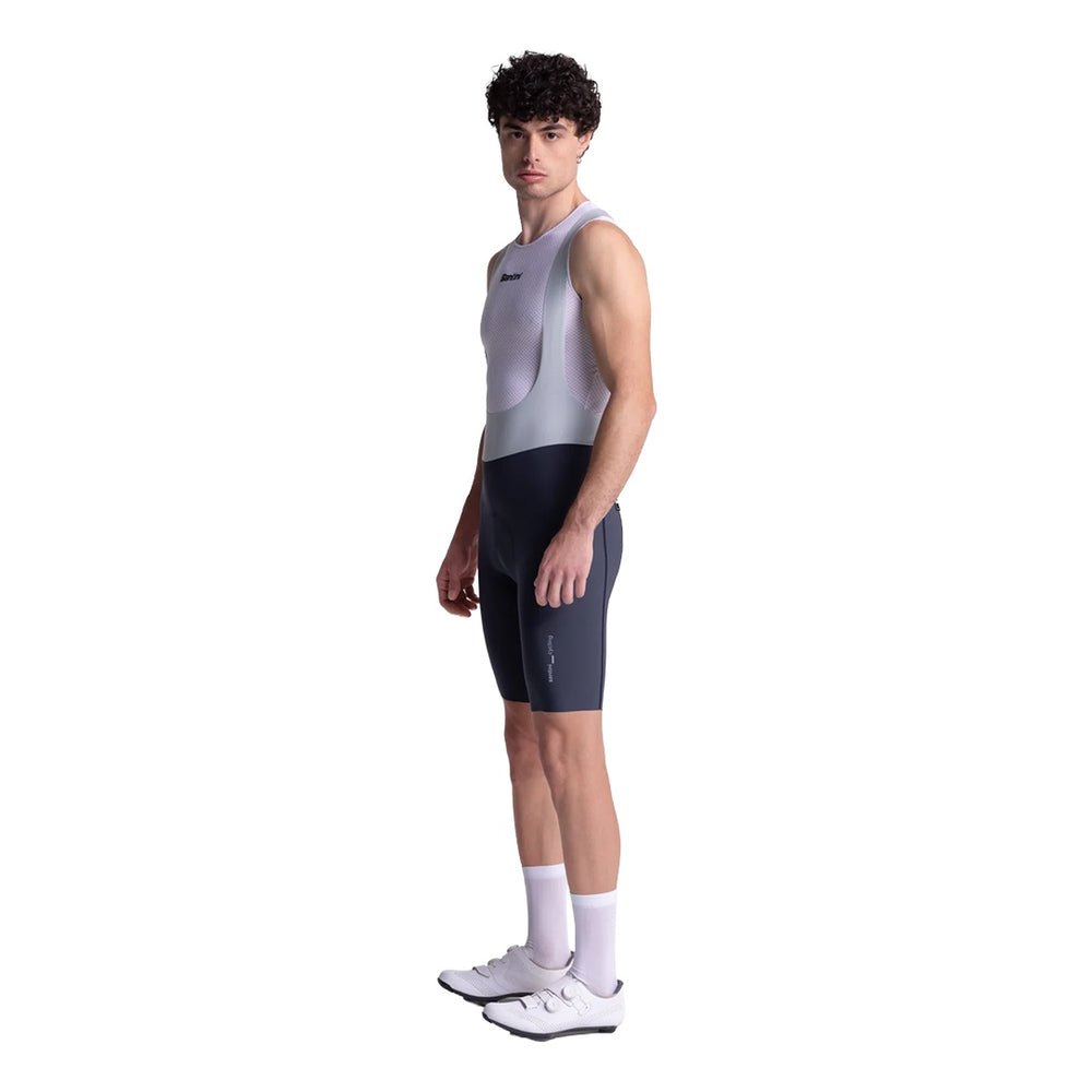 Santini Trägerhose kurz Aero Race Herren Grigio Asfalto