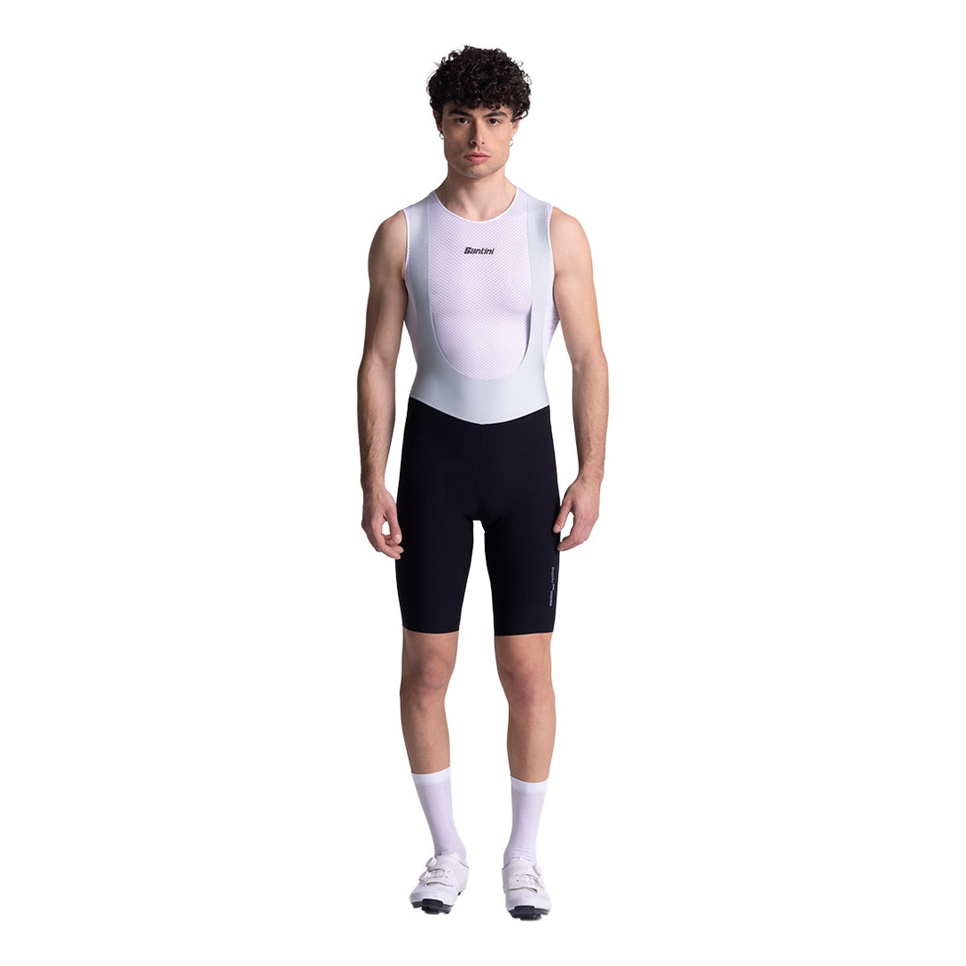 Santini Trägerhose kurz Aero Race Herren Schwarz