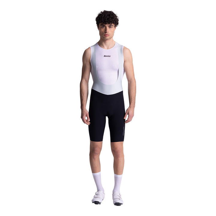 Santini Trägerhose kurz Aero Race Herren Schwarz