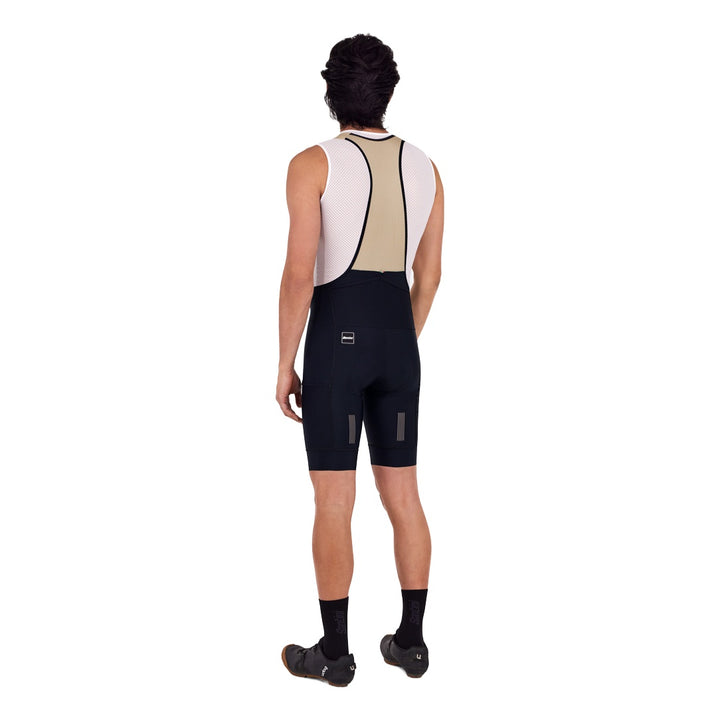 Santini Trägerhose kurz Cargo Herren Schwarz