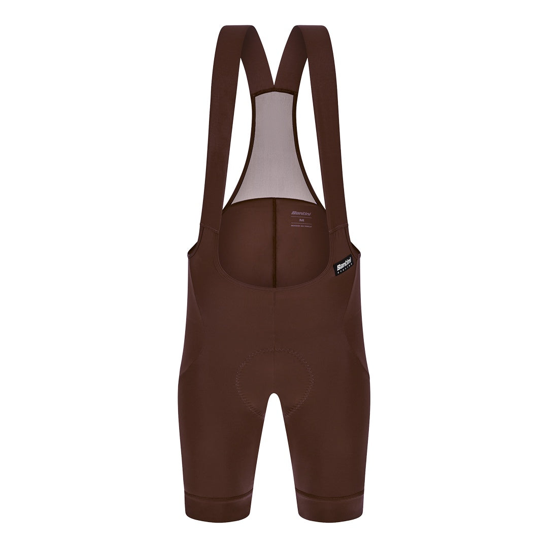 Santini Trägerhose kurz RTR Herren Cioccolato
