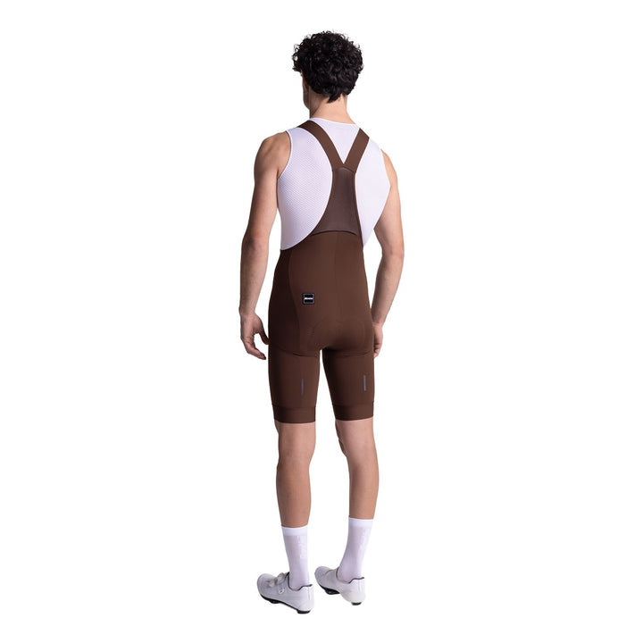 Santini Trägerhose kurz RTR Herren Cioccolato