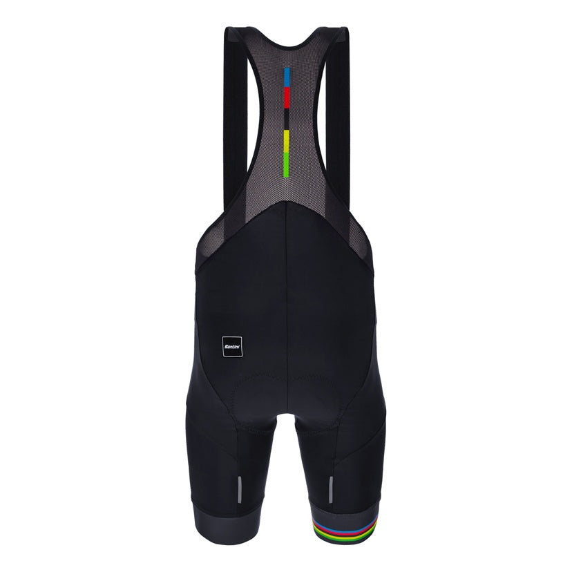 Santini Trägerhose kurz UCI Rainbow World Champion Herren Schwarz