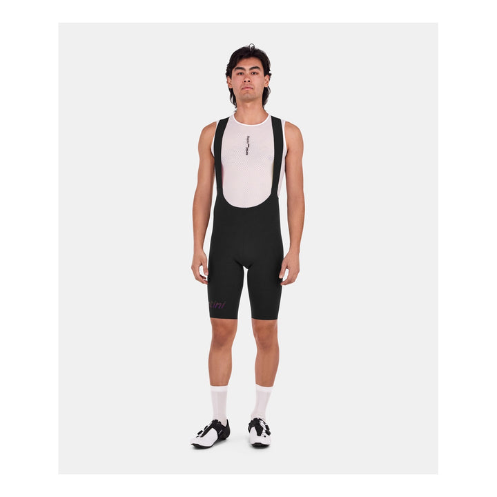 Santini Trägerhose kurz Unico 2025 Herren Schwarz