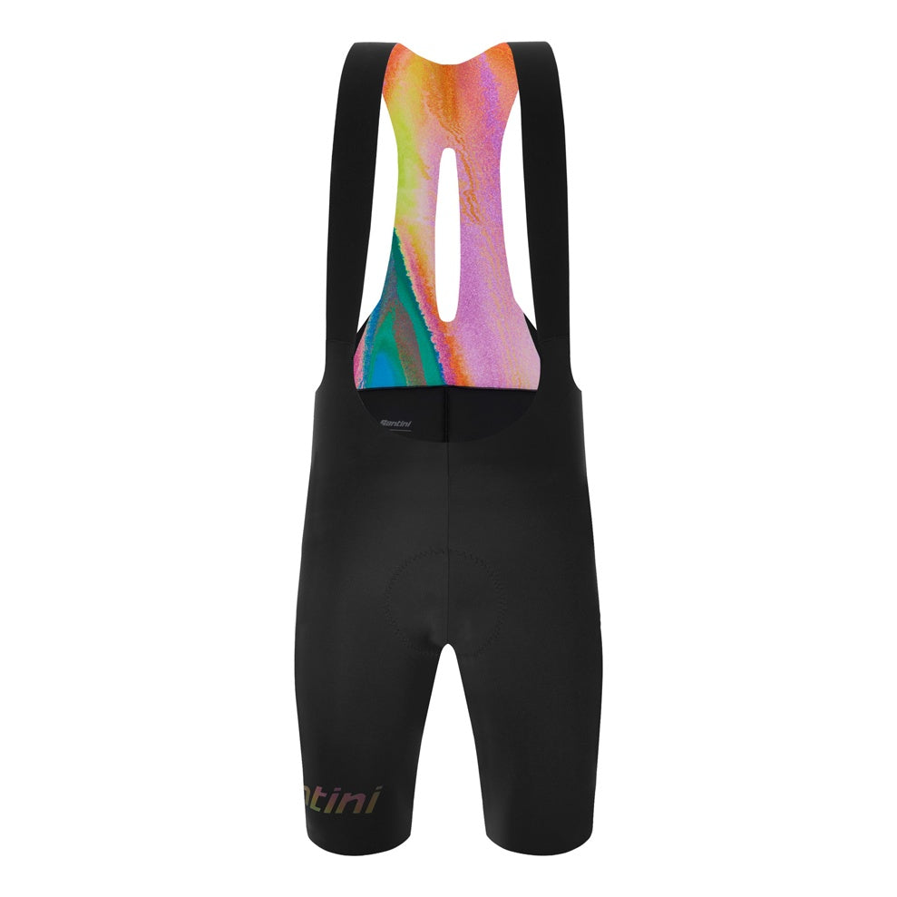 Santini Trägerhose kurz Unico 2025 Herren Schwarz