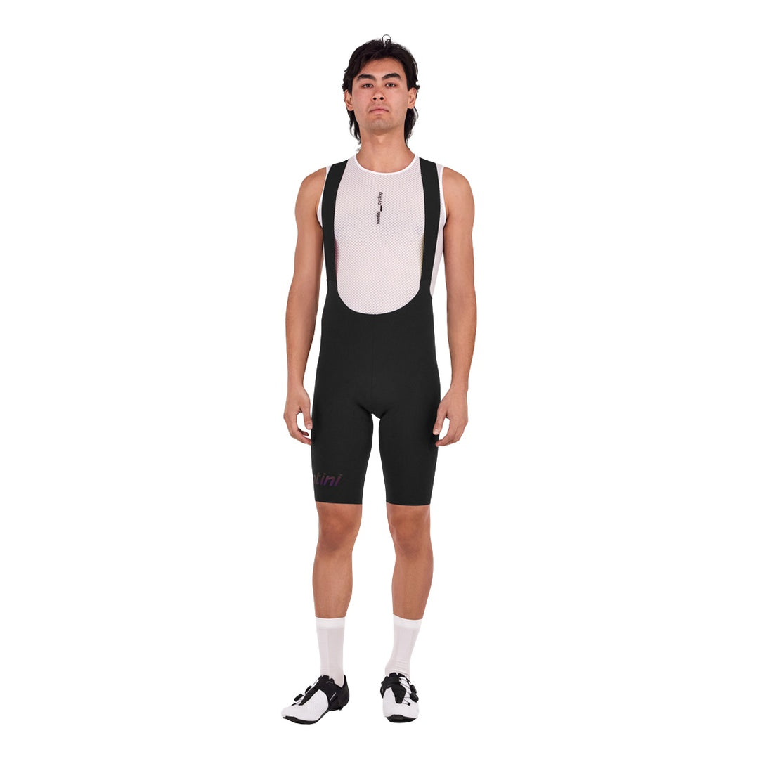 Santini Trägerhose kurz Unico 2025 Herren Schwarz