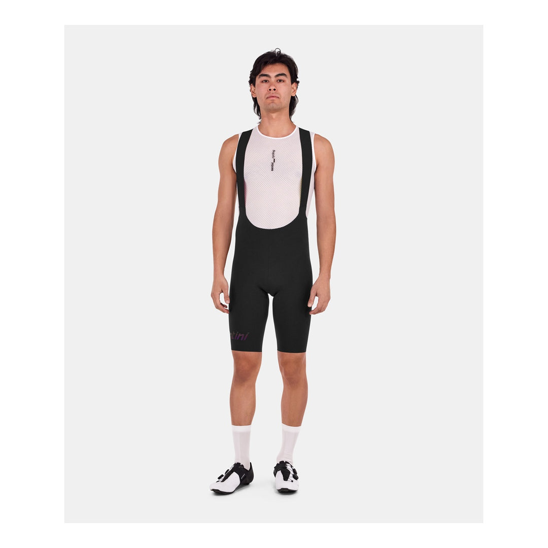 Santini Trägerhose kurz Unico 2025 Herren Schwarz