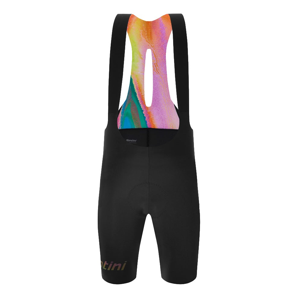 Santini Trägerhose kurz Unico 2025 Herren Schwarz